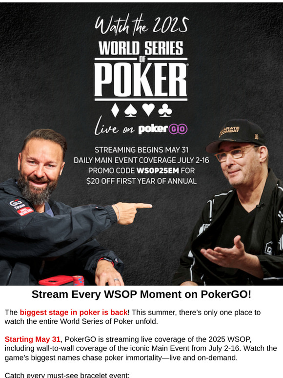 Your All-Access Pass to the WSOP Is Here