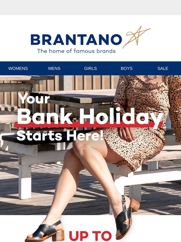 Up to 60% Off – Your Bank Holiday Starts here!