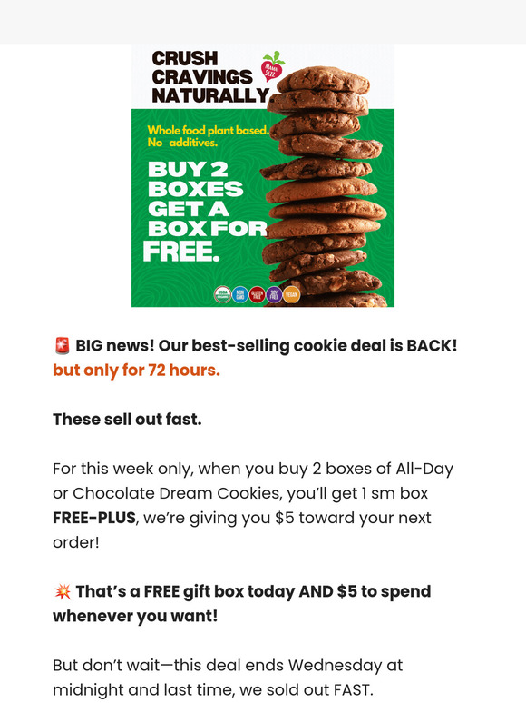 🔥 COOKIES Fresh from the Oven: Buy 2, Get 1 FREE!