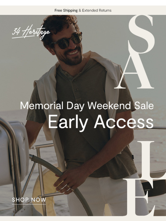 Early Access to Memorial Day Sale