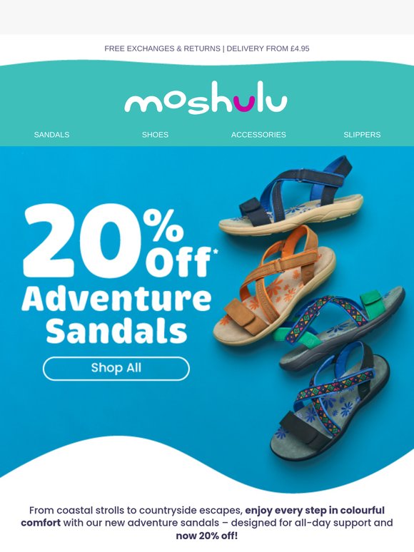 Save On Summer Adventure Sandals ⛰️
