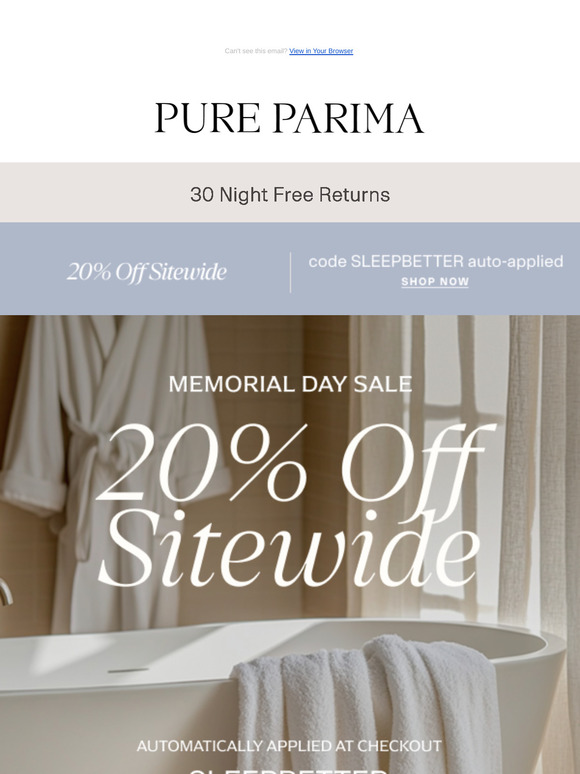 20% Off Sitewide is On! ✨