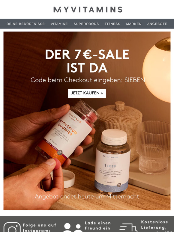 Unser 7 €-Sale ist zurück 🤩 | Nur bis Mitternacht!