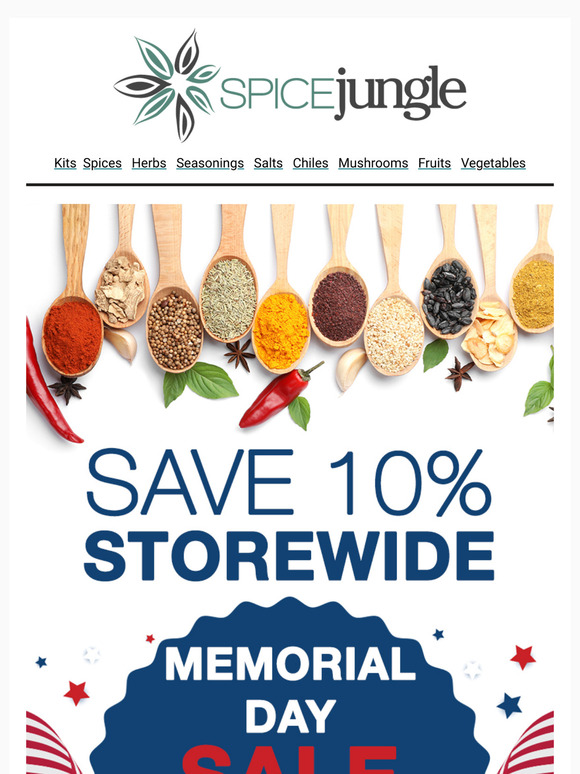 🛒Savor the Savings: 10% Off EVERYTHING This Memorial Day!