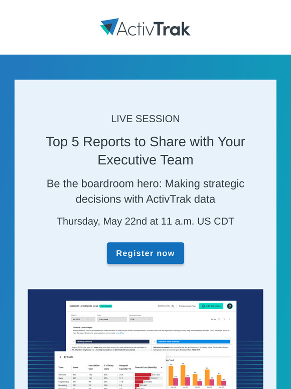 🔍 Tomorrow: Top 5 reports your team needs now