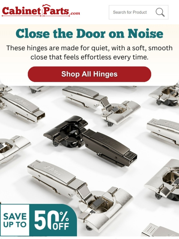 Up to 50% Off Hinges 🔧 Now