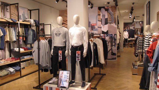 The interior of a Dockers store