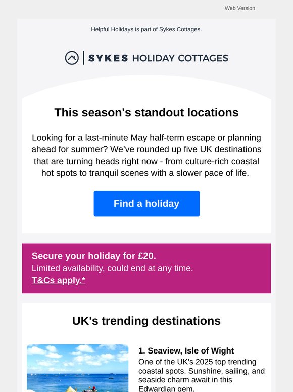 This season's standout locations 🌄