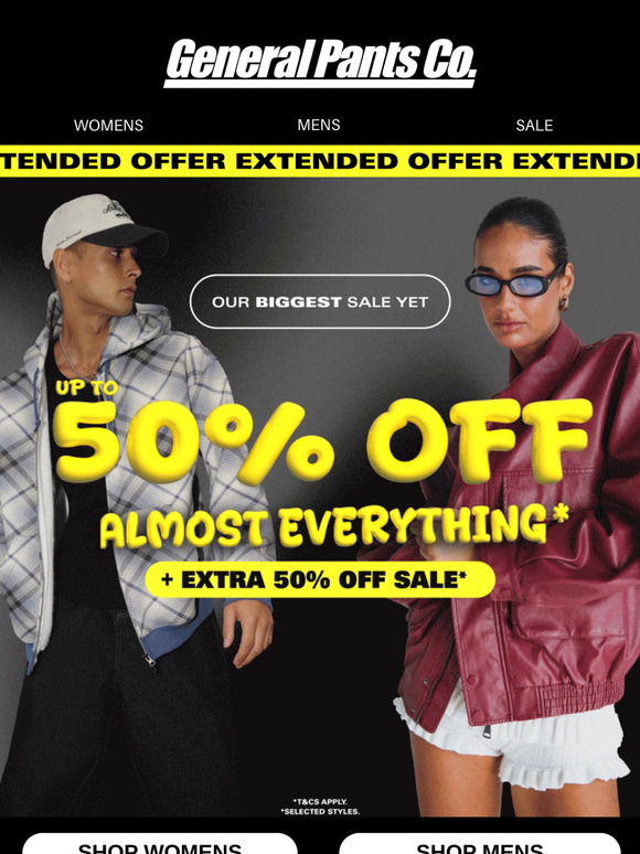 PSA: UP TO 50% OFF NEW*