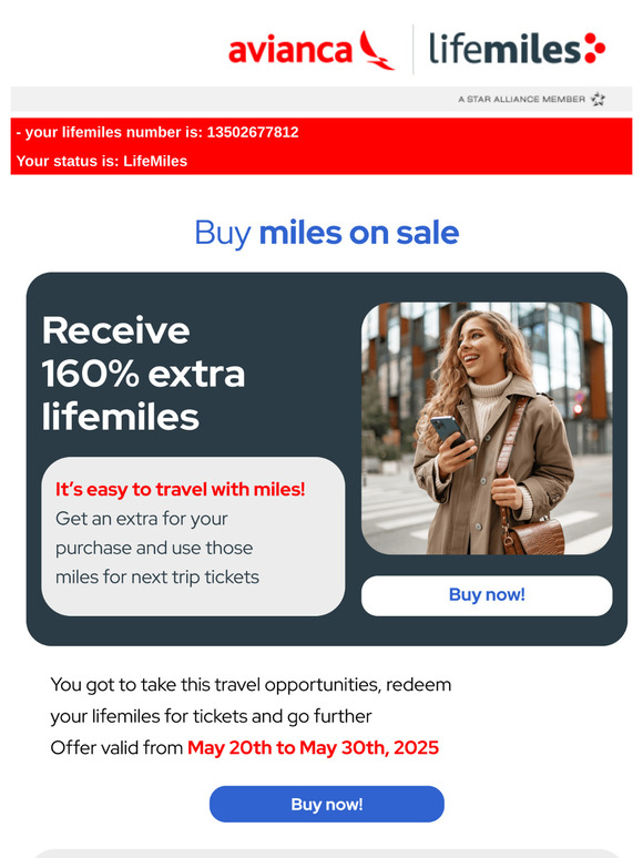 🤑A BIG bonus for you: 160% extra when buying miles