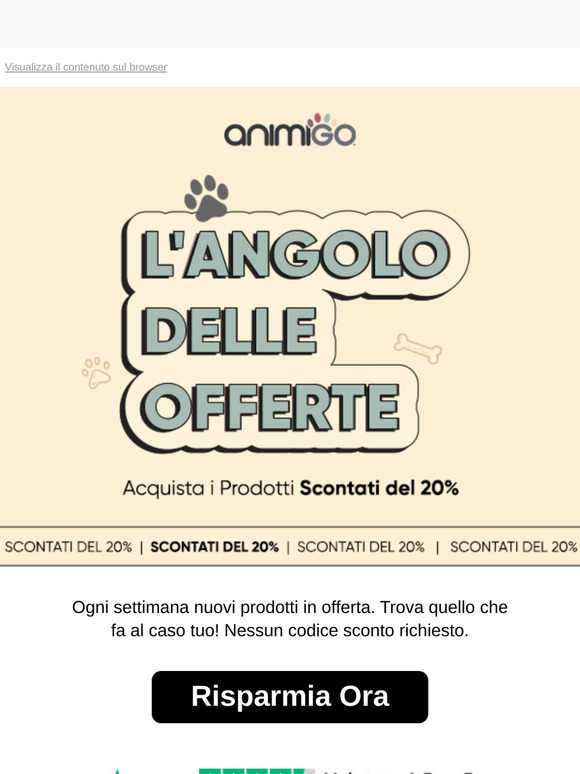 Scopri l'Angolo delle Offerte Animigo 🐶🐱