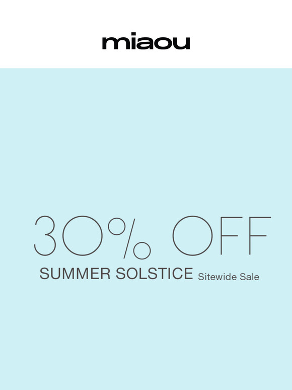 Limited Time: 30% OFF Sitewide