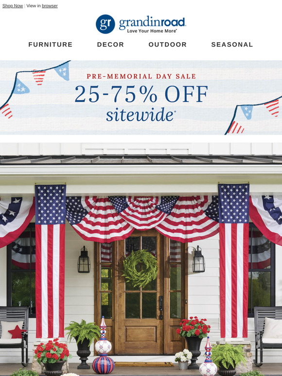 Red, white, and blue-tiful summertime decor