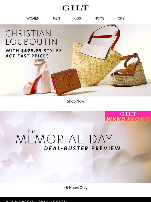 Christian Louboutin with $599.99 Styles: Act-Fast Prices