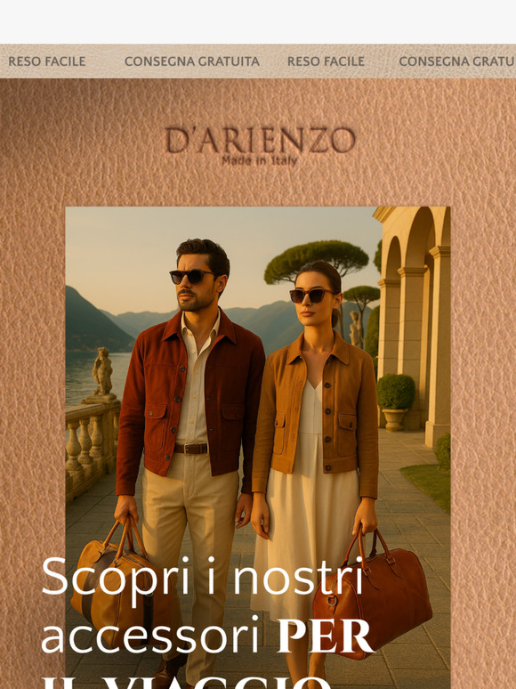 Parti con lo stile inconfondibile del Made in Italy