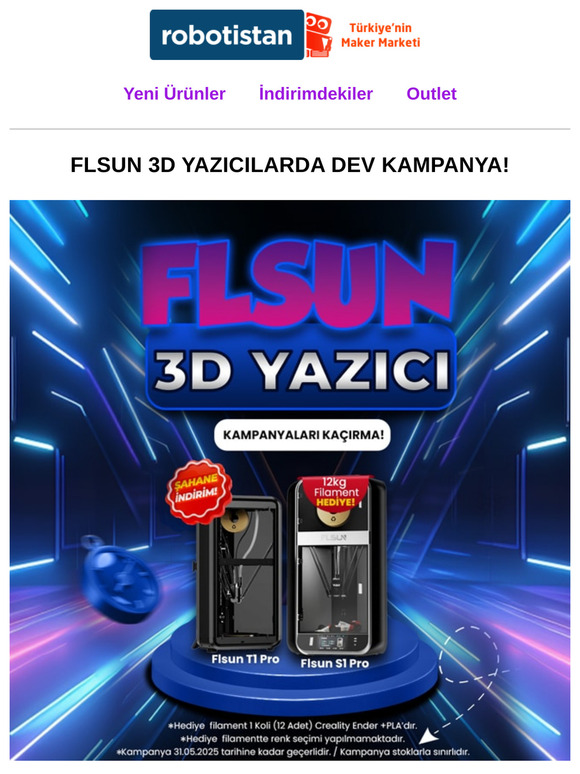 Flsun Yazıcılarda Dev Kampanya! 🎉