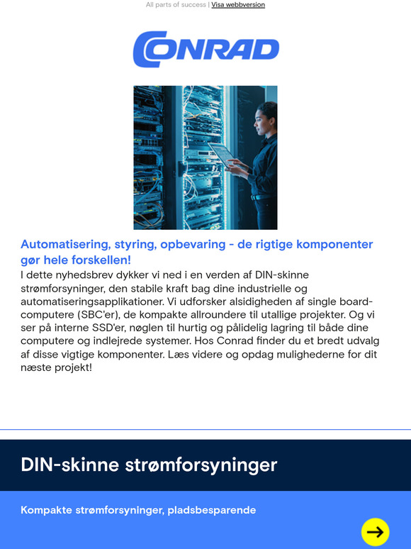 Automatisering, kontrol og opbevaring.