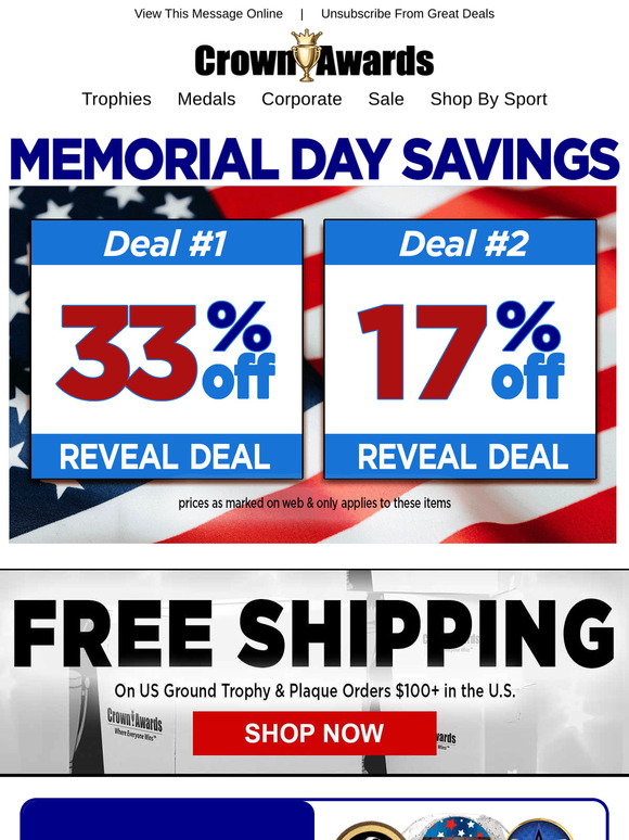 Memorial Day Sale! Up to 33% Off