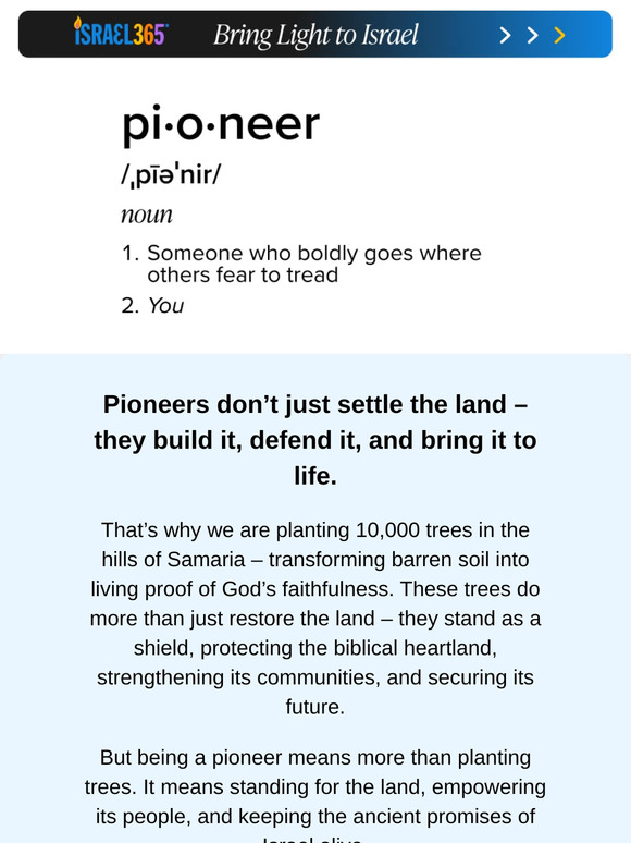 Pioneers Needed – No Shovels Required