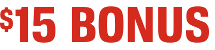 $15 BONUS