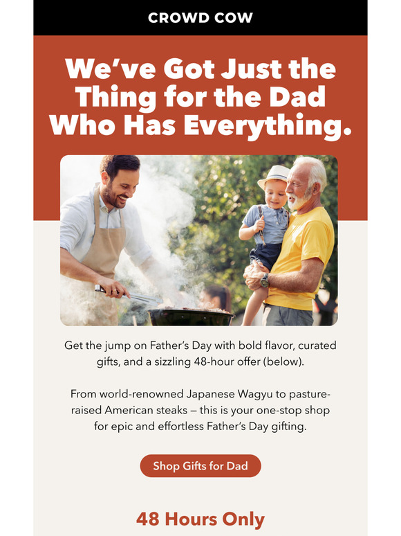 🎁 Grill Gifts for Dad + 2 FREE NY Strips or Ribeyes