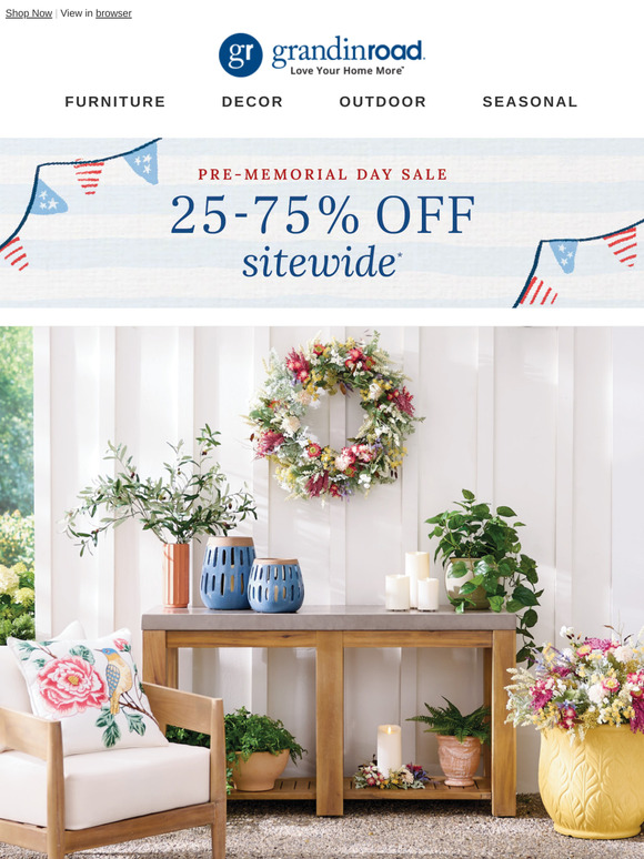 Spring is in the air with sunny outdoor decor