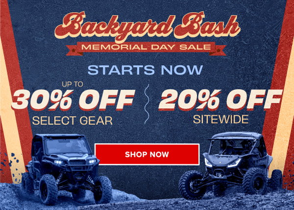 Memorial Day Sale Starts Now: Up to 30% off select items, 20% off sitewide