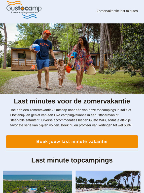 Zomervakantie last minutes met korting tot 50%