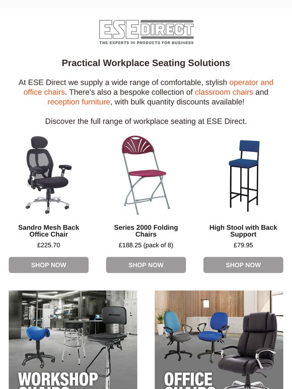 Comfortable, Stylish Workplace Seating Solutions