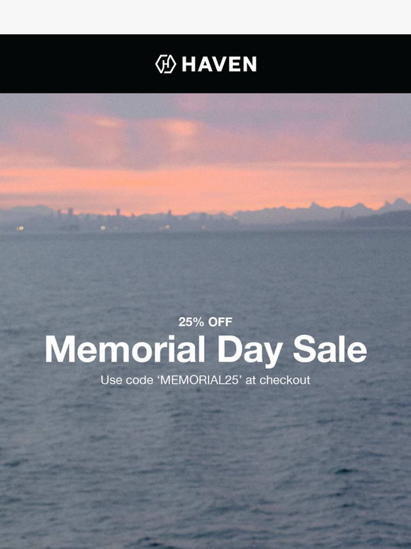 Memorial Day Sale Now Live