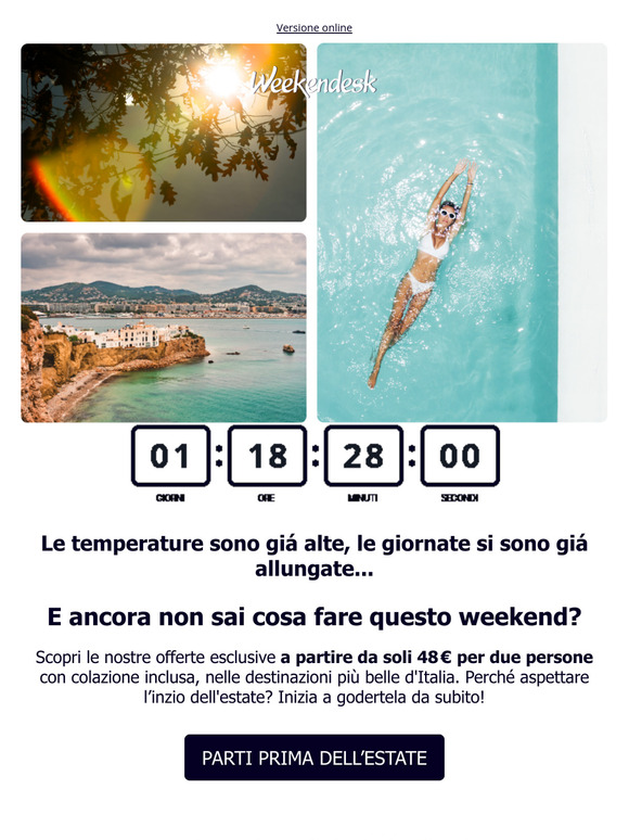 🌞 Trenta giorni all’estate... ma tu puoi partire anche prima!