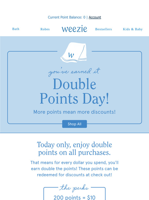 Double the Points, Double the Discounts! ⭐
