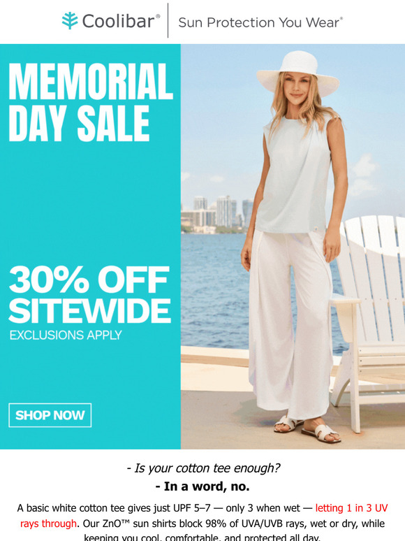 Summer’s Must-Have 🔥 Sun Shirts at 30% OFF!