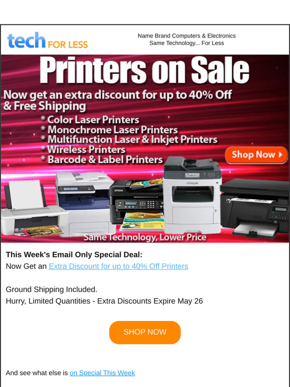 Unlock Extra Discounts on Printers Now!