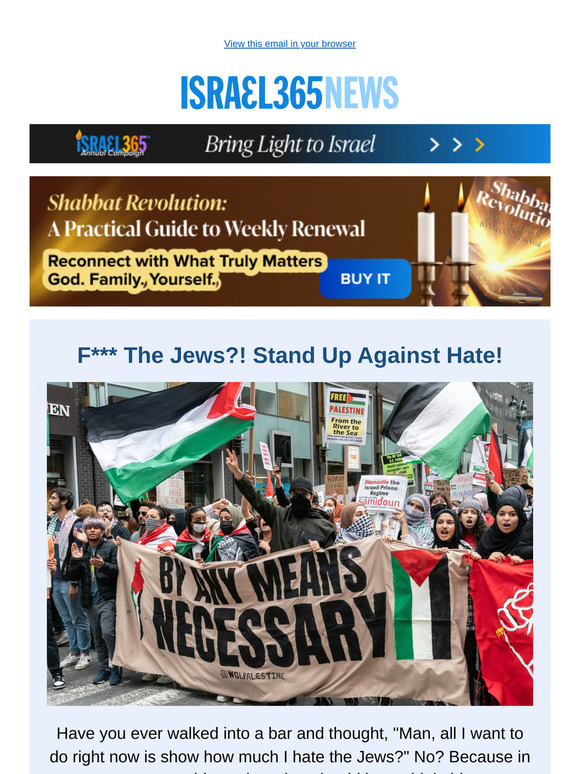 F*** The Jews?! Stand Up Against Hate! and Today's Top Stories