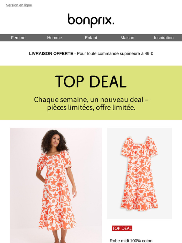 Notre TOP DEAL de la semaine