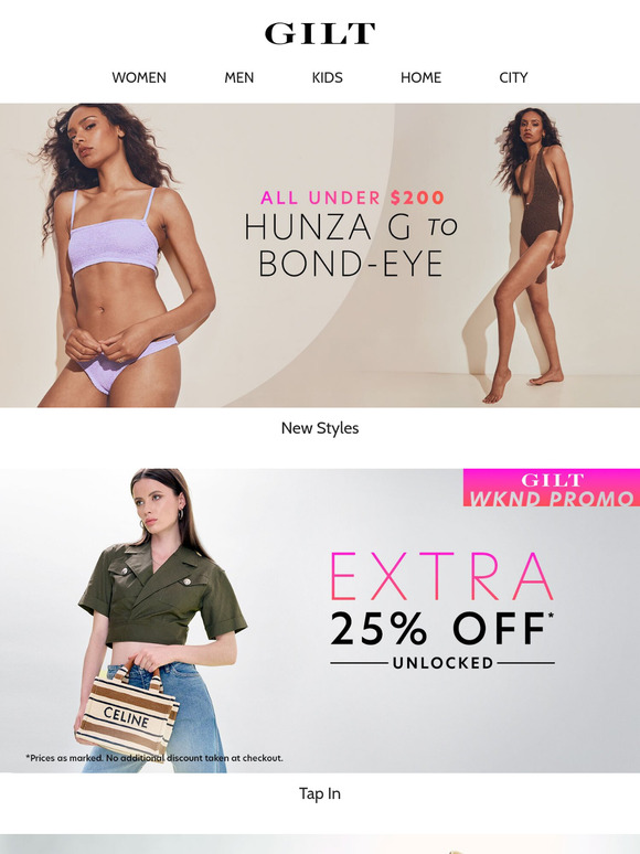 ALL Under $200 Hunza G, bond-eye swim, & MORE New Styles!
