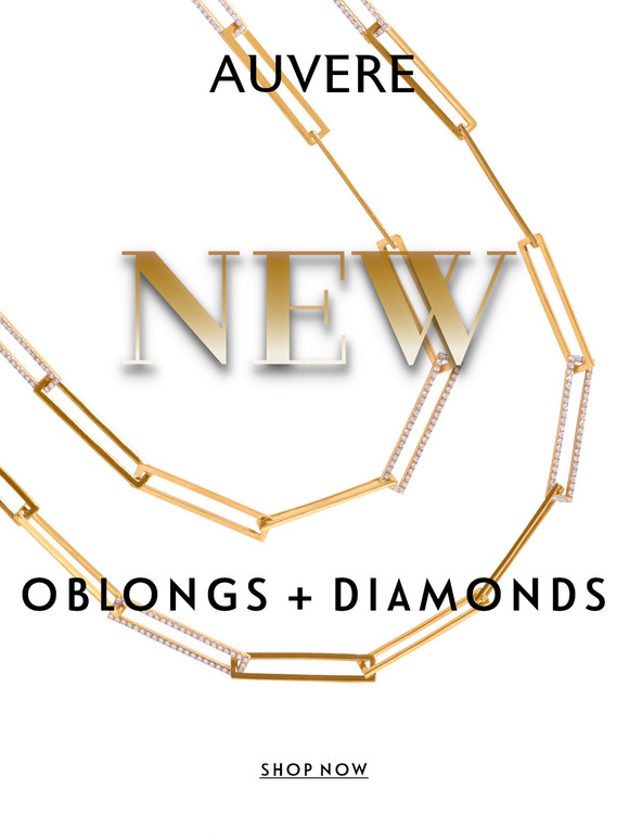 The New 22K Oblong Diamond Link Necklace