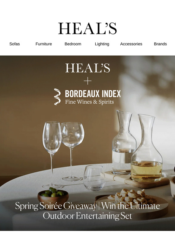 Exclusive giveaway: Heal's + Bordeaux Index