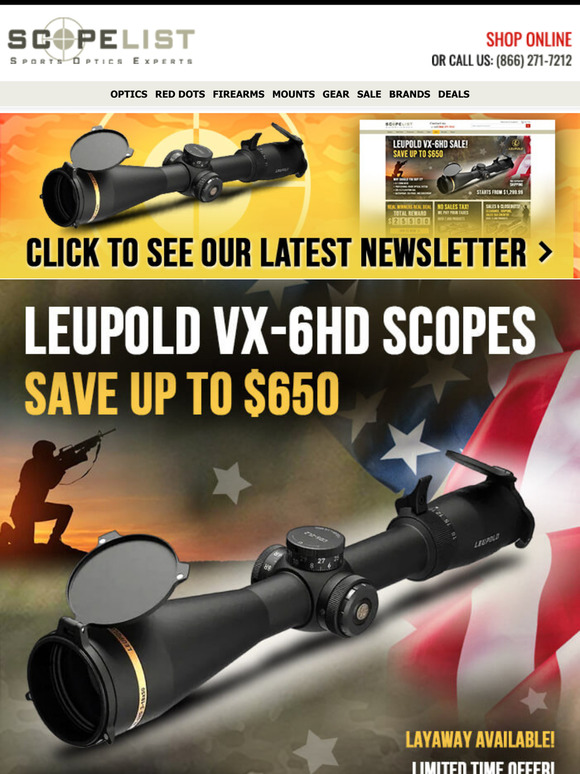 Save Up to $650 on Leupold + Hot Deals on Vortex, Athlon, Seekins & More!