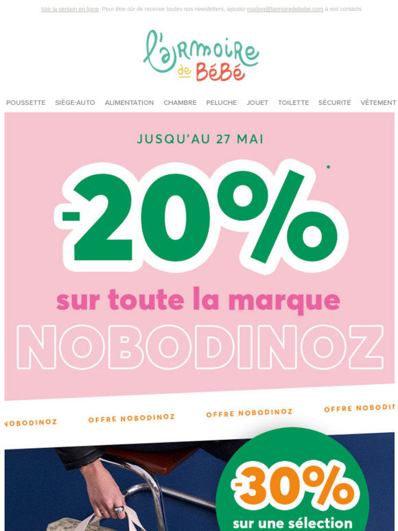 Nobodinoz en fête : -20% sur toute la marque 🌼