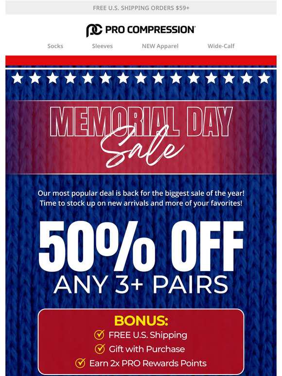 Our BIGGEST Memorial Day Sale starts NOW 🎉
