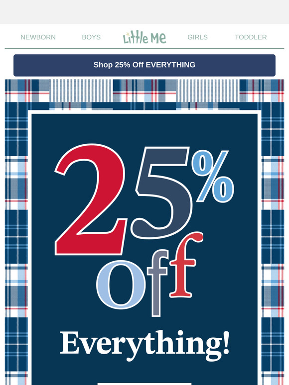 Celebrate Memorial Day with 25% Off Everything!
