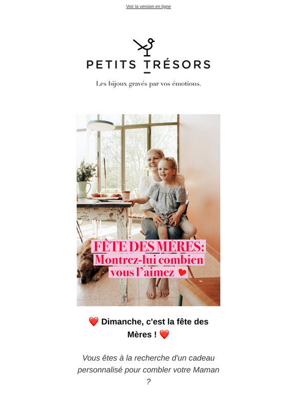 ❤️ Fête des Mères: montrez-lui combien vous l'aimez ❤️