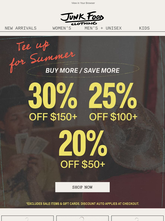 ICYMI: UP TO 30% OFF NOW LIVE! 🔥