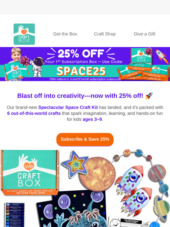 🌌 New Box Alert! Explore the Galaxy with Our Latest Craft Adventure 🪐