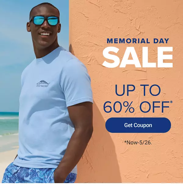 Memorial Day Sale, up to 60% off. Get coupon.