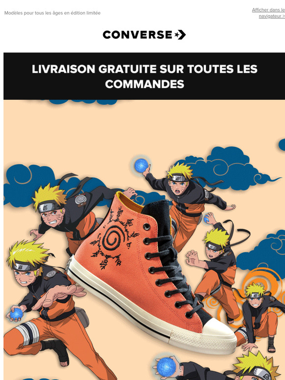 Incroyable ! Converse x NARUTO SHIPPUDEN 🌀🥷