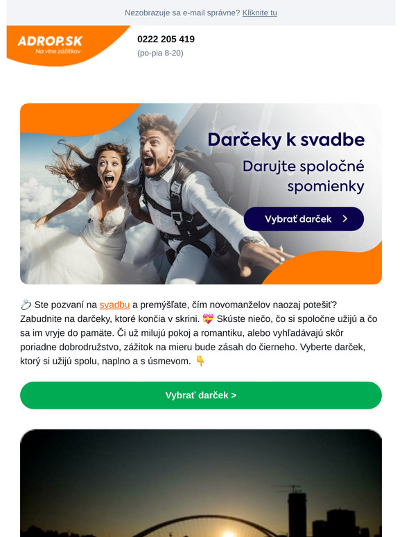 Hľadáte originálny svadobný darček?