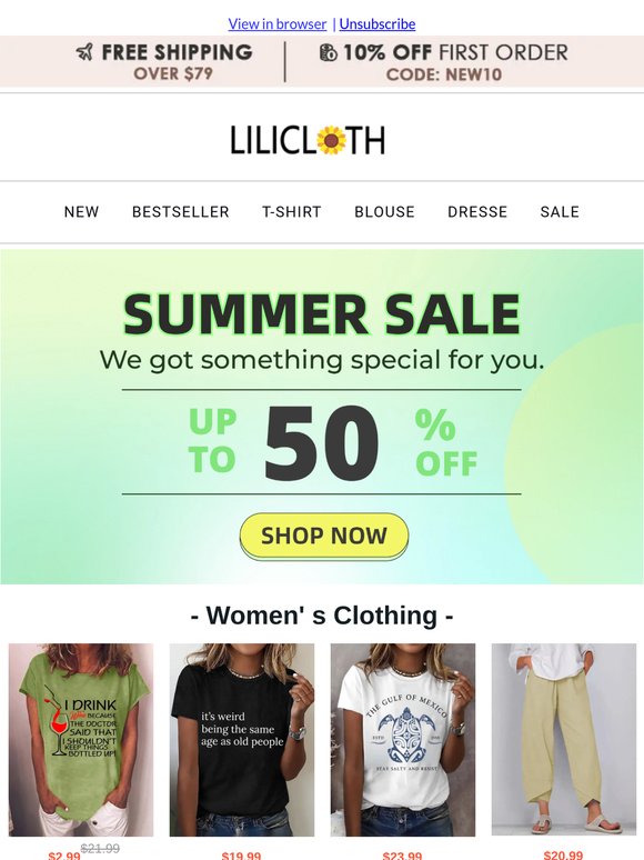 Hot Deals for Summer: Trending Items from $2.99!
